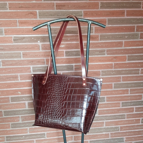 Handmade leather tote bag - Picture 10 of 11